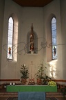 Intérieur choeur Vierge -  vitraux Chavaz