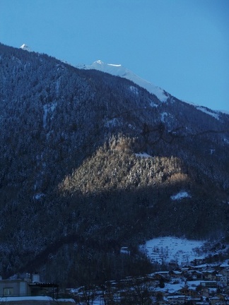 Levé de soleil sur Martigny-Croix le 10.2.2013