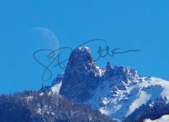 Pierre Avoi et la lune le 17.02.2013