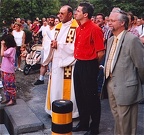 Inauguration passerelle Dorénaz M Cardinaux,Alexandre Revaz,Rey-Bellet 24.6.2002